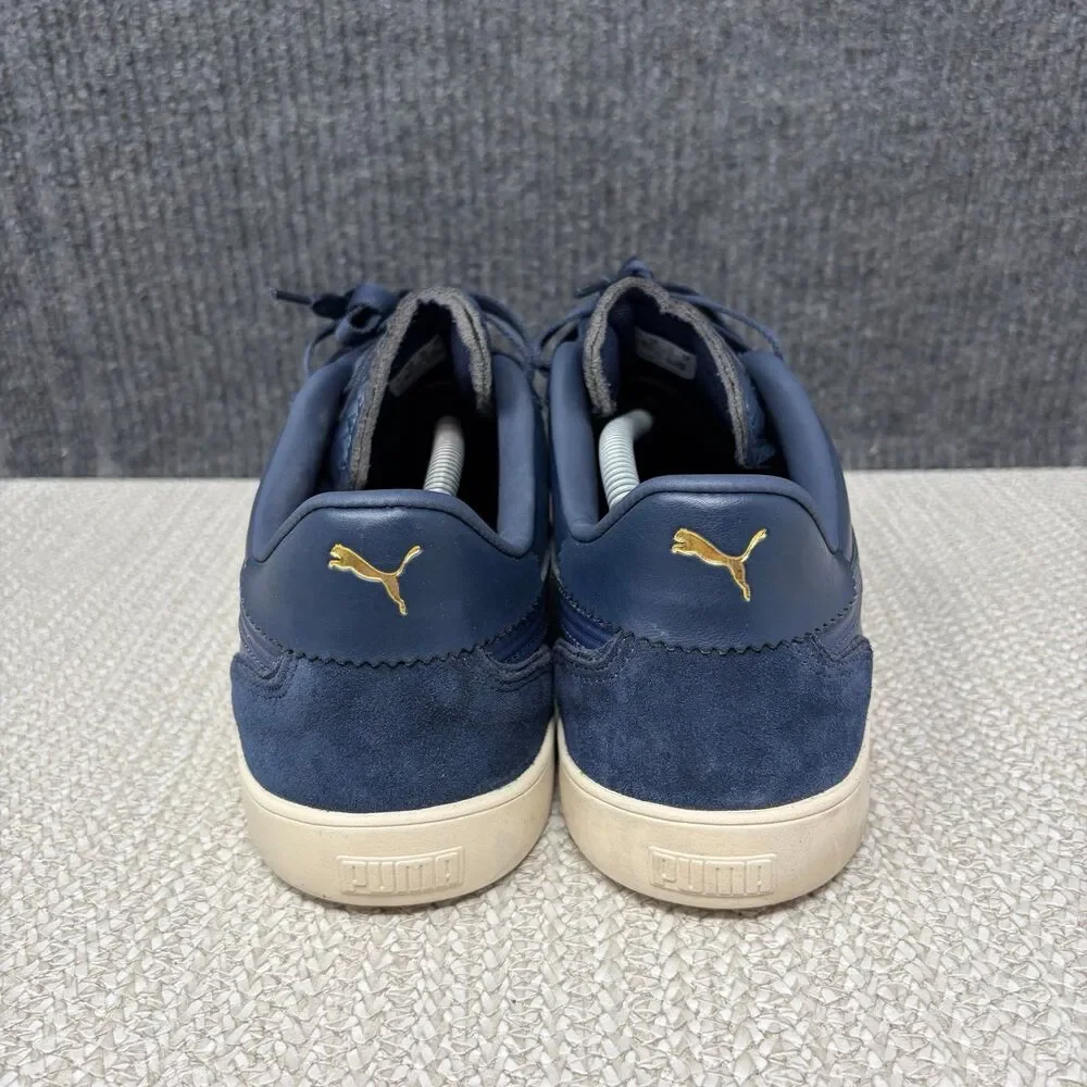 PUMA Porsche Legacy Club 5v5 Lux Club Navy Alpine Snow Leather Shoes Mens 11